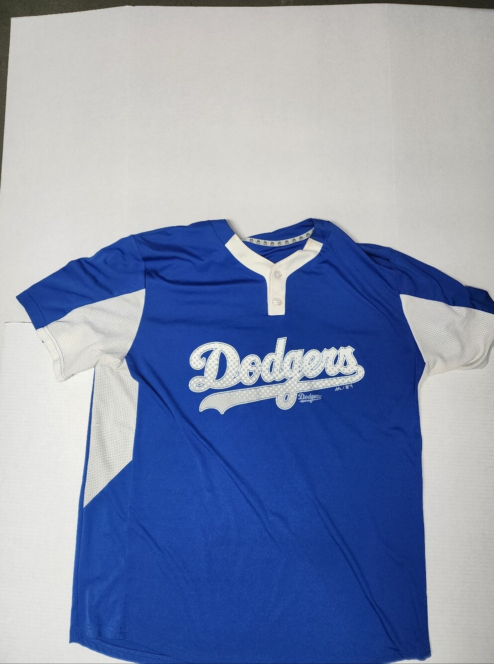 Majestic Cool Base Men's Size XL Dodgers Blue White Jersey
